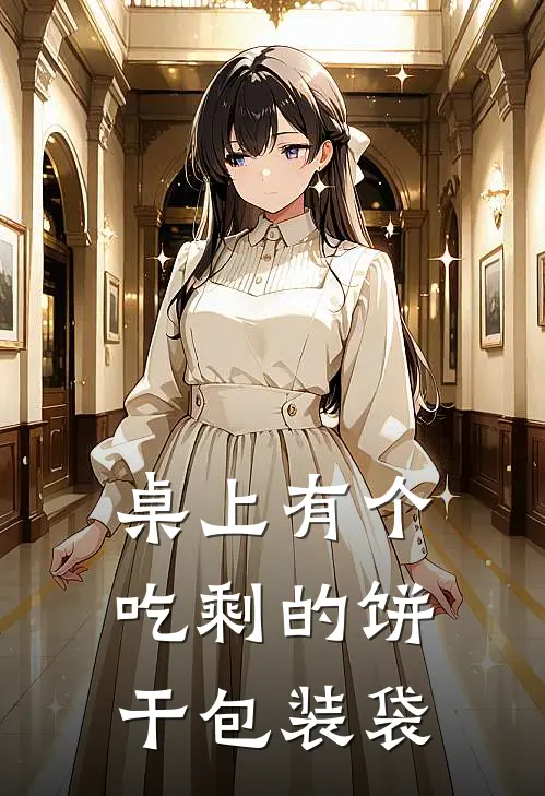 桌上有个吃剩的饼干包装袋