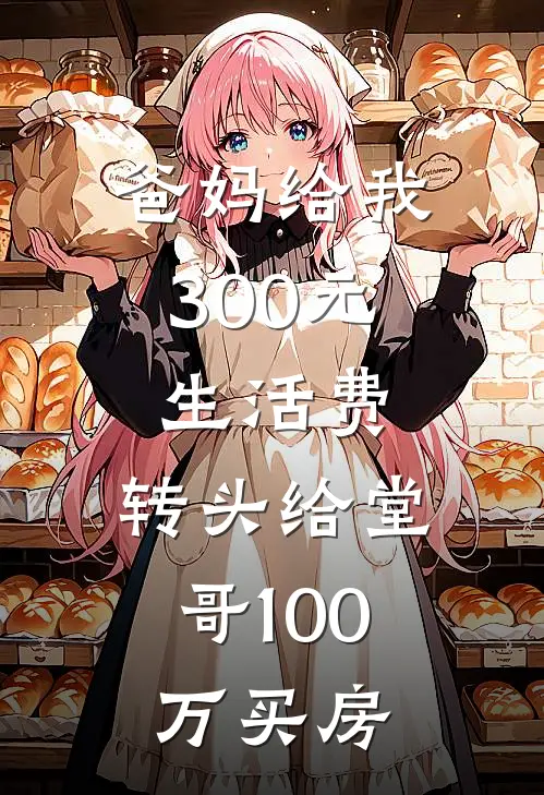 爸妈给我300元生活费，转头给堂哥100万买房