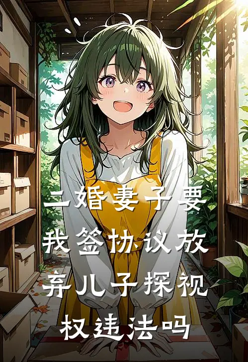 二婚妻子要我签协议放弃儿子探视权违法吗