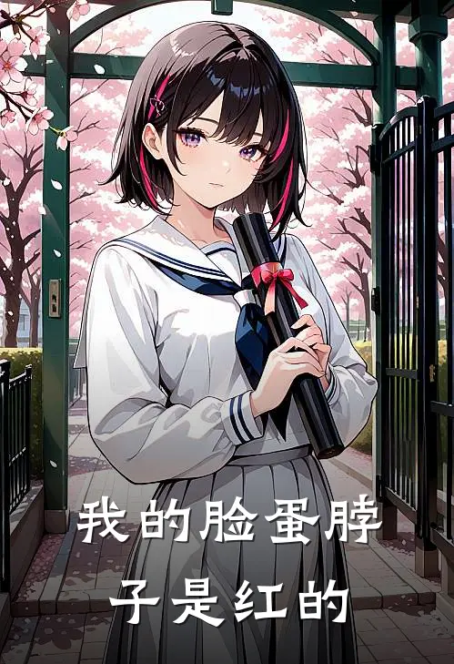 我的脸蛋脖子是红的