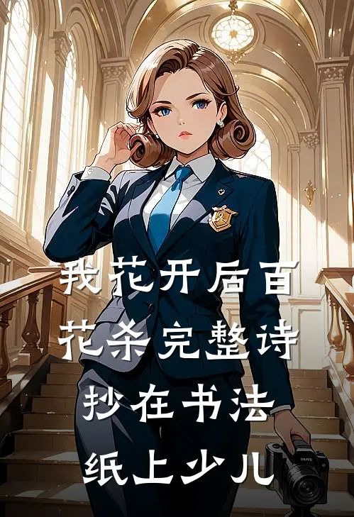 我花开后百花杀完整诗抄在书法纸上少儿